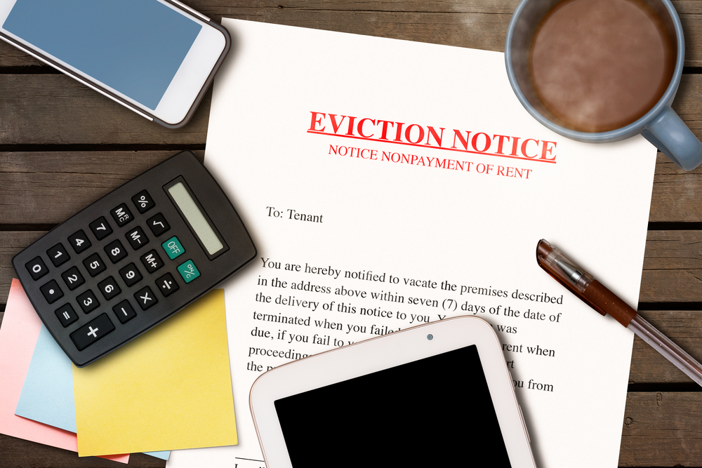 image show eviction notice.